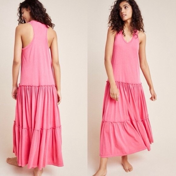 NWT Anthropologie Sundry Tiered Sleeveless Maxi Dress - Picture 2 of 9